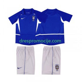 Brazil Dres Retro Dječji Gostujući 2002 Kratkih Rukava